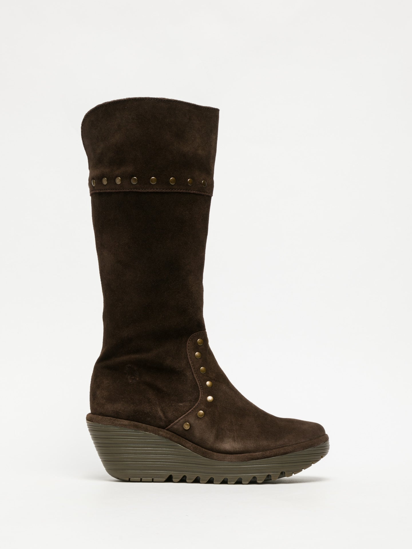 Fly London Brown Studded Boots